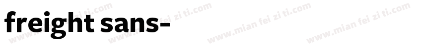 freight sans字体转换